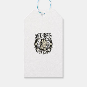 Étiquettes-cadeau Chat abeille miel drôle Graphique - Club Chat abei