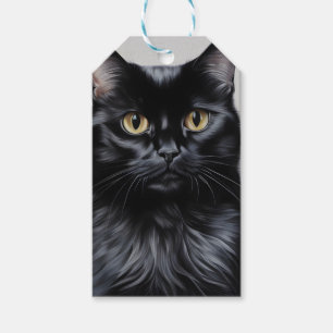 Étiquettes-cadeau Chat noir