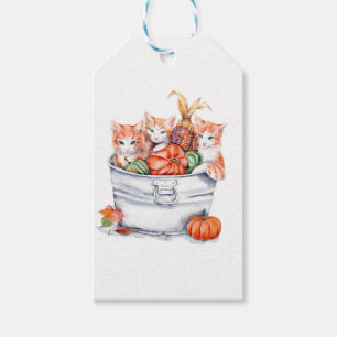 Étiquettes-cadeau Chatons de récolte