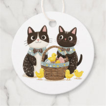 Chats de Pâques Panier de Pâques Bébés Poussins