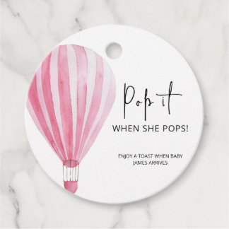 Étiquettes Cadeau Chaud air Balloon Pop it Quand elle popote
