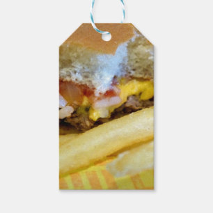 Étiquettes-cadeau Cheeseburger et Fries