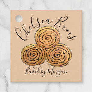 Étiquettes Cadeau Chelsea Buns Currant Roll Boulangerie Cuite Maison