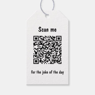 Étiquettes-cadeau Cherchez-moi la blague du jour QR Code