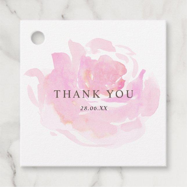 Étiquettes Cadeau Chère Rose Merci (Devant)