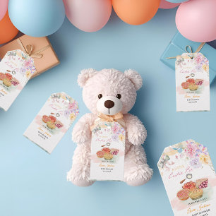 Étiquettes-cadeau Cherry Little Cutie Pie Pastel En vichy Baby showe