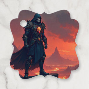 Étiquettes Cadeau Chevalier sombre de la flamme