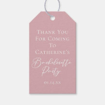 Chic Dusty Rose Pink Bachelorette Party Custom