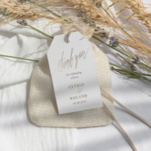 Chic Faux Mariage de calligraphie métal or