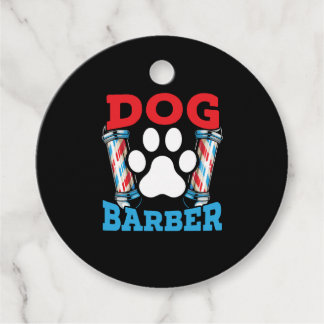 Étiquettes Cadeau Chien Barbier Animateur Animateur Salon Animateur