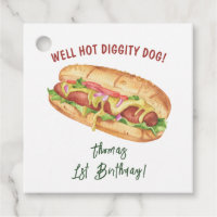Chien Chaud Aquarelle Anniversaire Enfants