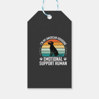 Étiquettes-cadeau Chien de soutien émotionnel humain Renard américai