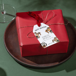 Étiquettes-cadeau Chien drôle unique Joyeux anniversaire