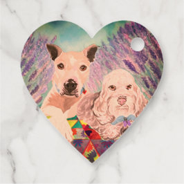 Étiquettes Cadeau Chiens de pique-nique
