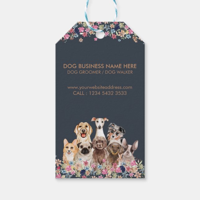 Étiquettes-cadeau Chiens de races vétérinaire Animaux de compagnie S (Devant)
