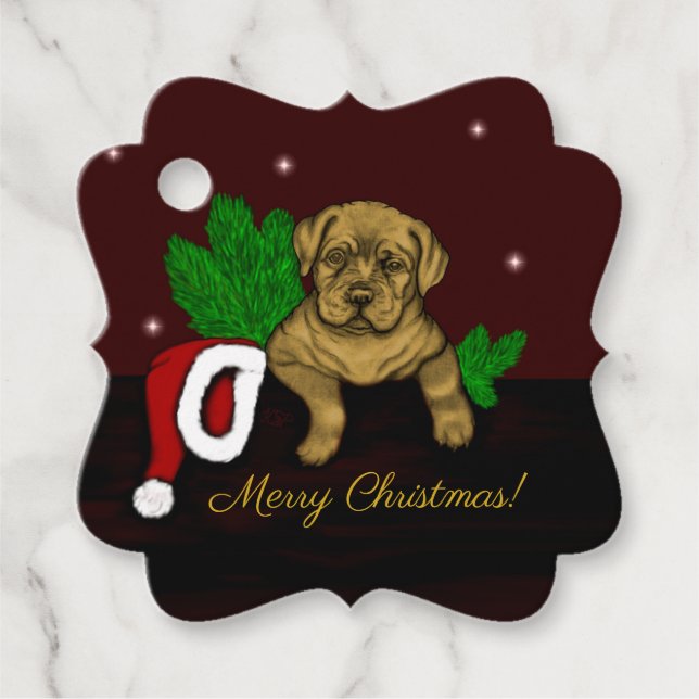 Étiquettes Cadeau Chiffre XMas (Devant)