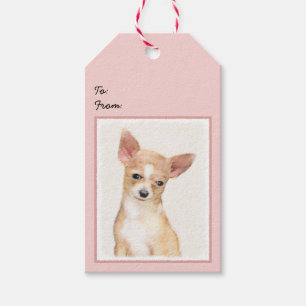 Étiquettes-cadeau Chihuahua Peinture - Cute Original Chien Art