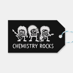 Étiquettes-cadeau Chimie Rocks Science Rock Band