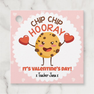 Étiquettes Cadeau Chip Chip Hooray C'est la Saint-Valentin