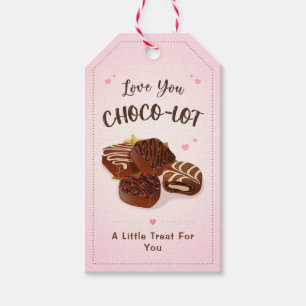 Étiquettes-cadeau Choco-lot Pun Chocolats Pralinés Truffes