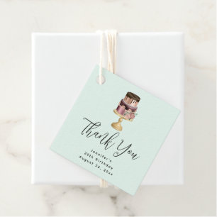 Étiquettes Cadeau Chocolat Drives et Rose Gold Luxury Cake