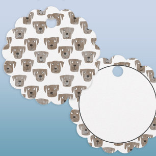 Étiquettes Cadeau Chocolat Labrador Retriever Chien Motif