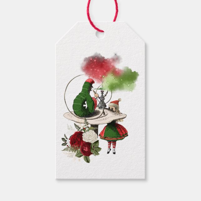 Étiquettes-cadeau Christmas Alice In Wonderland Baby shower (Devant)