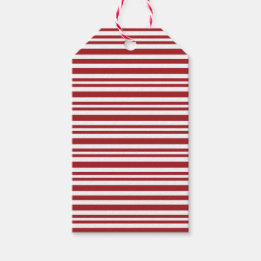 Étiquettes-cadeau Christmas Candy Cane Stripes