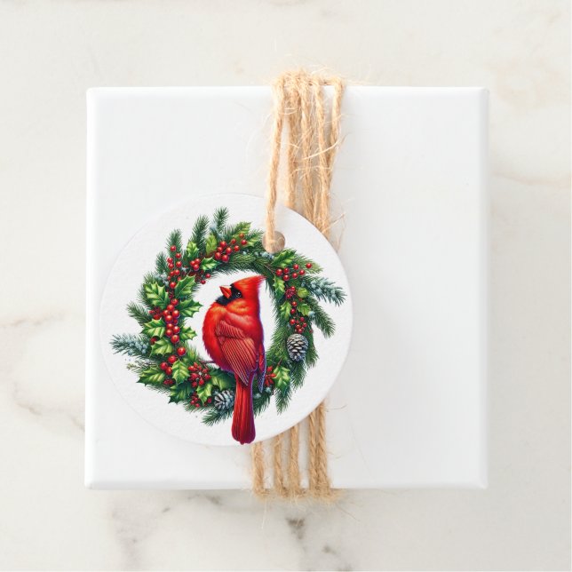 Étiquettes Cadeau Christmas Gift Tag (En situation)