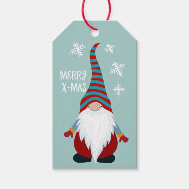 Étiquettes-cadeau Christmas Gnome (Devant)