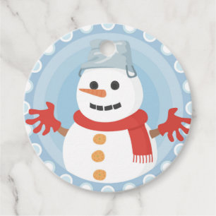 ÉTIQUETTES CADEAU CHRISTMAS HIVER SNOWMAN