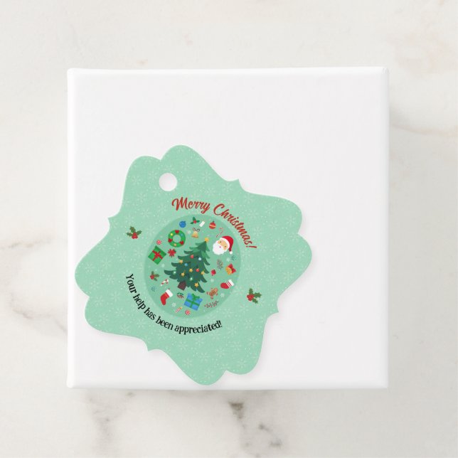 Étiquettes Cadeau Christmas Illustrations Holiday Party (En situation)