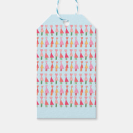 Étiquettes-cadeau Christmas Tree Hearts Wrapping Paper