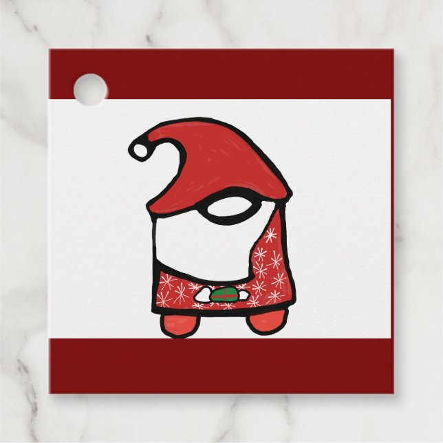 Étiquettes Cadeau christmasgnome (Devant)