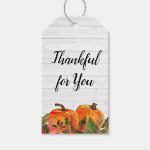 Étiquettes-cadeau Chute Merci pour vous Thanksgiving