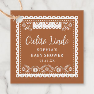Étiquettes Cadeau Cielito Lindo Talavera Baby shower mexicain