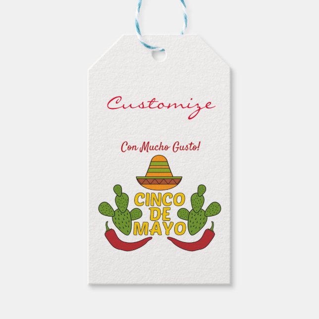 Étiquettes-cadeau Cinco de Mayo Thunder_Cove (Devant)