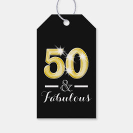 Étiquettes-cadeau Cinquante cinquantième anniversaire fabuleux