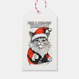 Étiquettes-cadeau Citation de Noël drôle mignonne Whimsical Père Noë