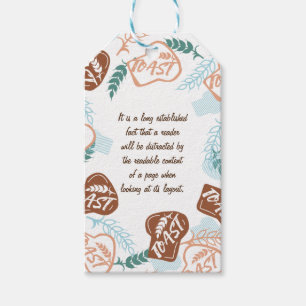 Étiquettes-cadeau Citation de pain grillé