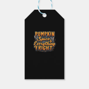 Étiquettes-cadeau Citation d'Halloween Citrouille épice et tout a ma