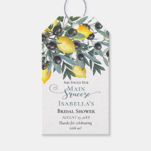 Étiquettes-cadeau Citrons de taille principale Fête des mariées Ol
