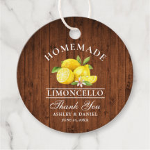 Citrons Merci Limoncello en bois