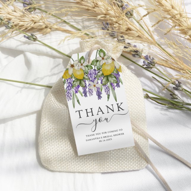 Étiquettes-cadeau Citrons rustiques et cadeau de faveur de shower de (Créateur téléchargé)