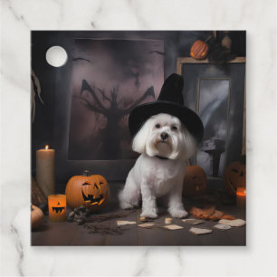 Étiquettes Cadeau Citrouilles maltaises Halloween Épouvantables