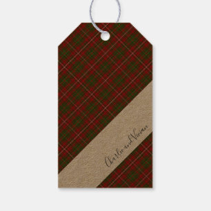 Étiquettes-cadeau Clan écossais Hay Tartan Plaid Motif