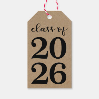 Étiquettes-cadeau Class of 2026 Graduation Centerpiece Favor
