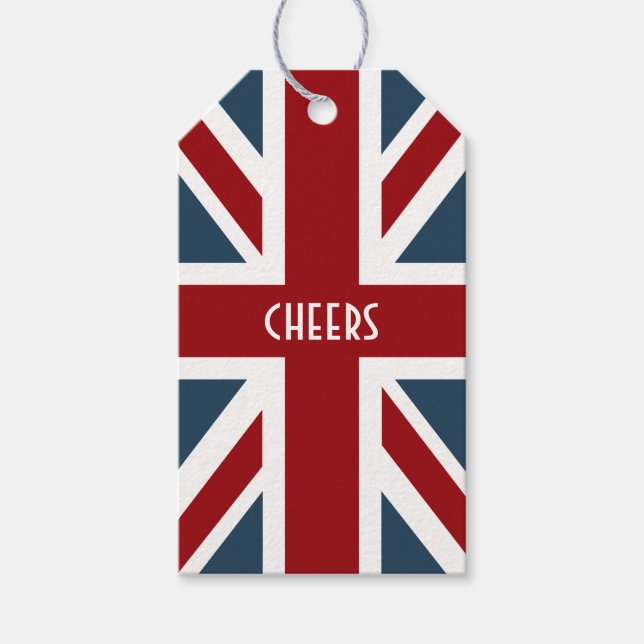 Étiquettes-cadeau Classic Union Jack Flag (Devant)