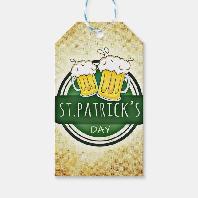 Étiquettes-cadeau Classy Elegant Irish St. Patrick's Day (Devant)