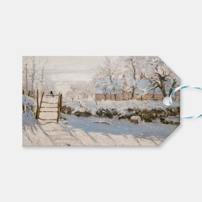 Étiquettes-cadeau Claude Monet - Le Magpie (Devant (Horizontal))